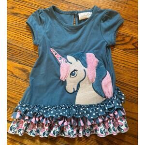 Emily Rise Plush Unicorn Horse T Shirt Toddler Girls 3T